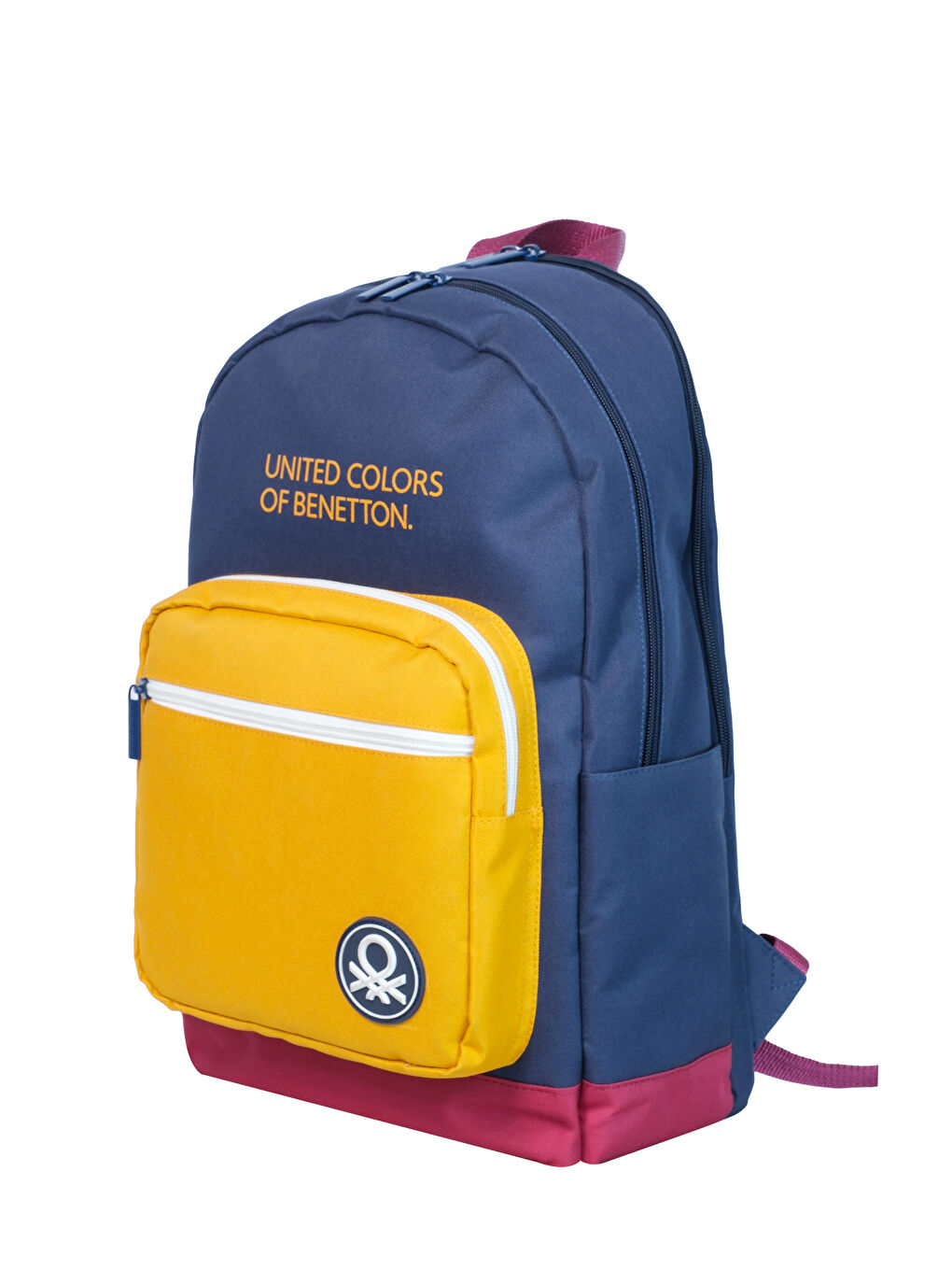 Lacivert Tricolor Çift Bölme Erkek Çocuk Sırt Çantası-1