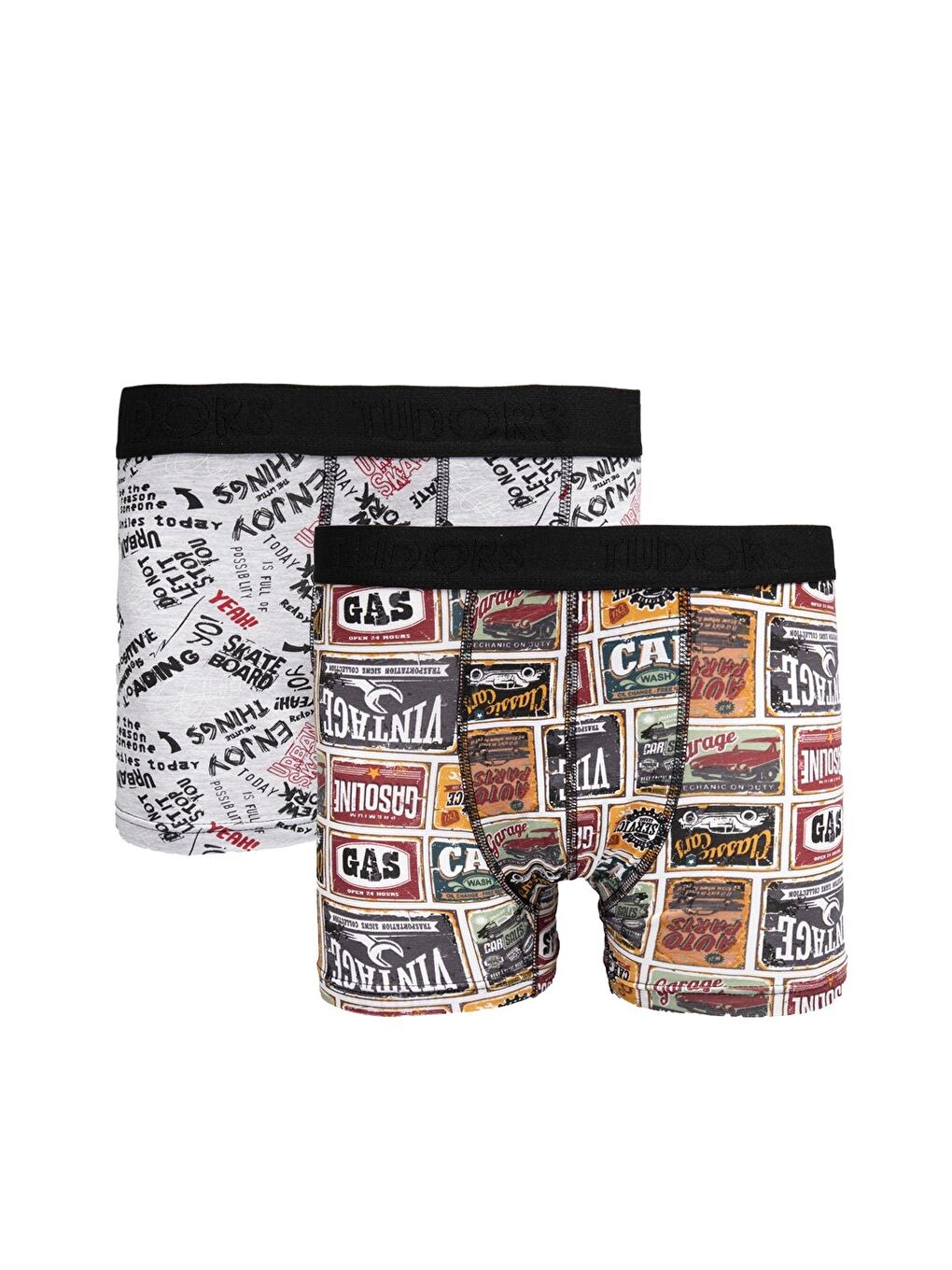 Karışık Erkek 2 Li Pamuk Elastanlı Esnek Kumaş Boxer-2