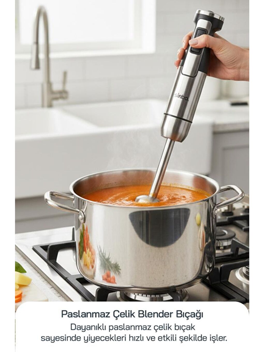 SHB-7531 Çok Fonksiyonlu El Blender Seti | Doğrayıcı, Çırpıcı ve Rende Aparatlı-2