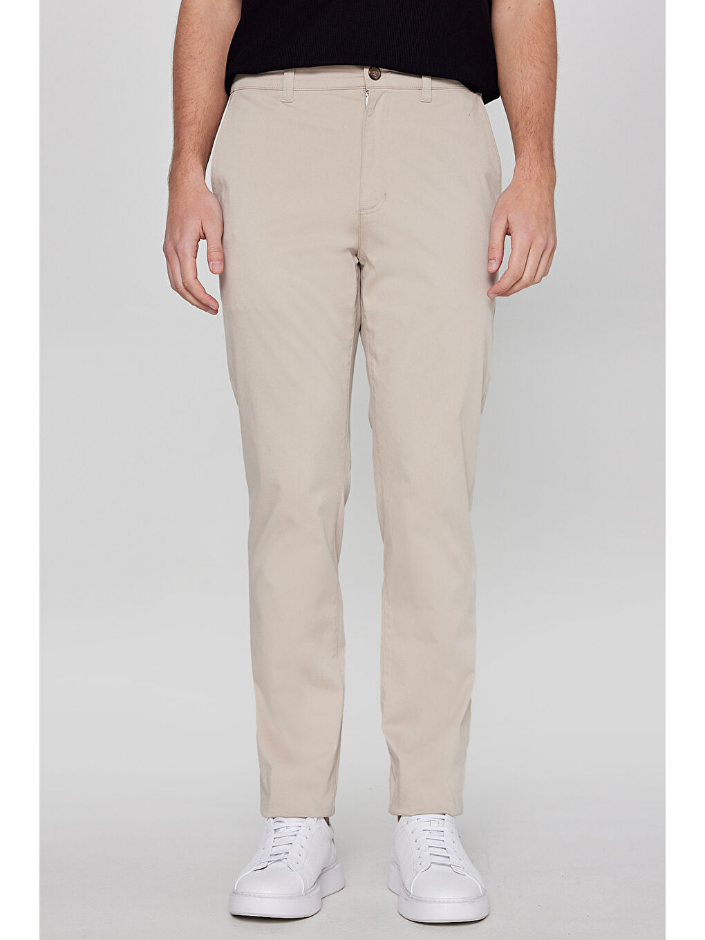 Bej Erkek Kanvas Pantolon-2