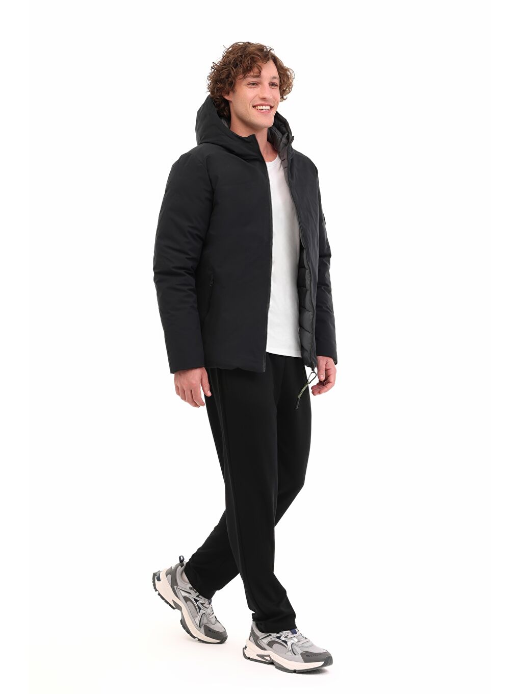 ML LUCAS COAT 1N55 5PR Siyah Erkek Mont-2