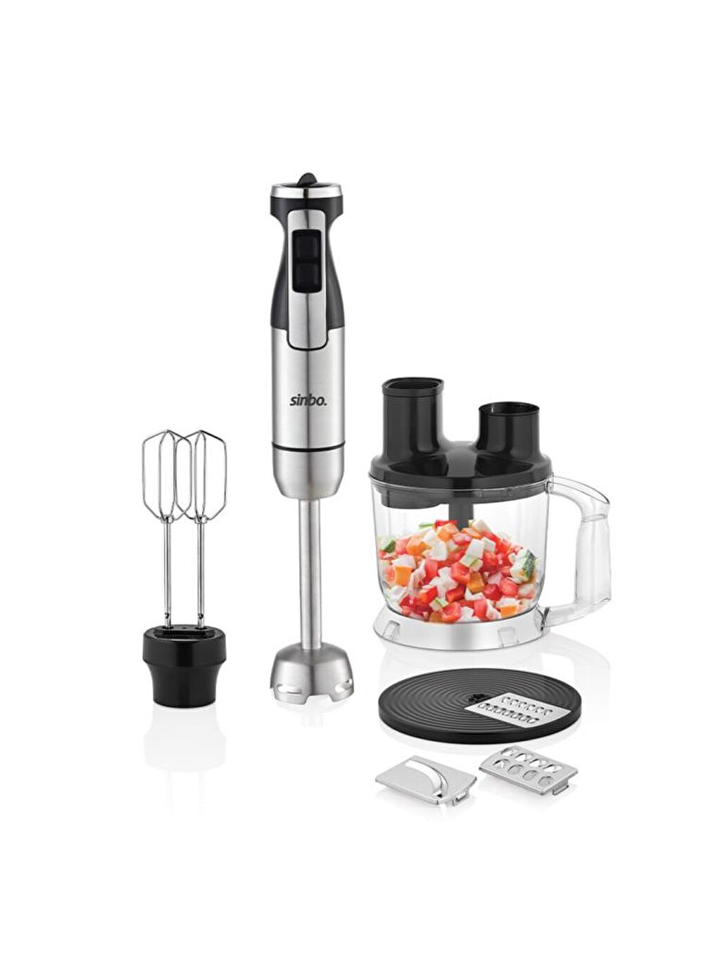 SHB-7531 Çok Fonksiyonlu El Blender Seti | Doğrayıcı, Çırpıcı ve Rende Aparatlı-6