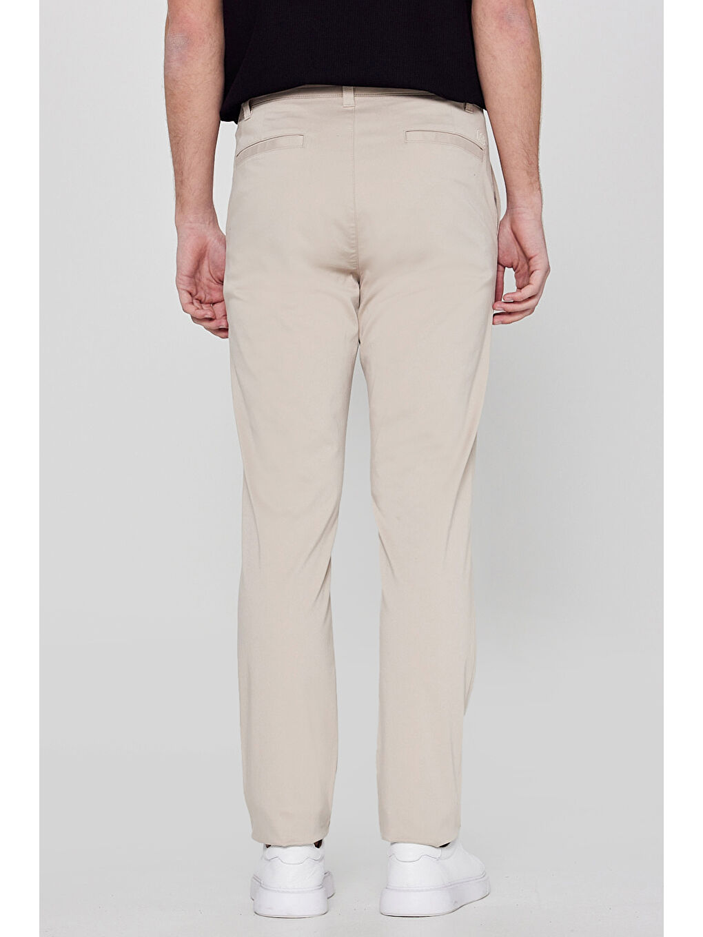 Bej Erkek Kanvas Pantolon-3