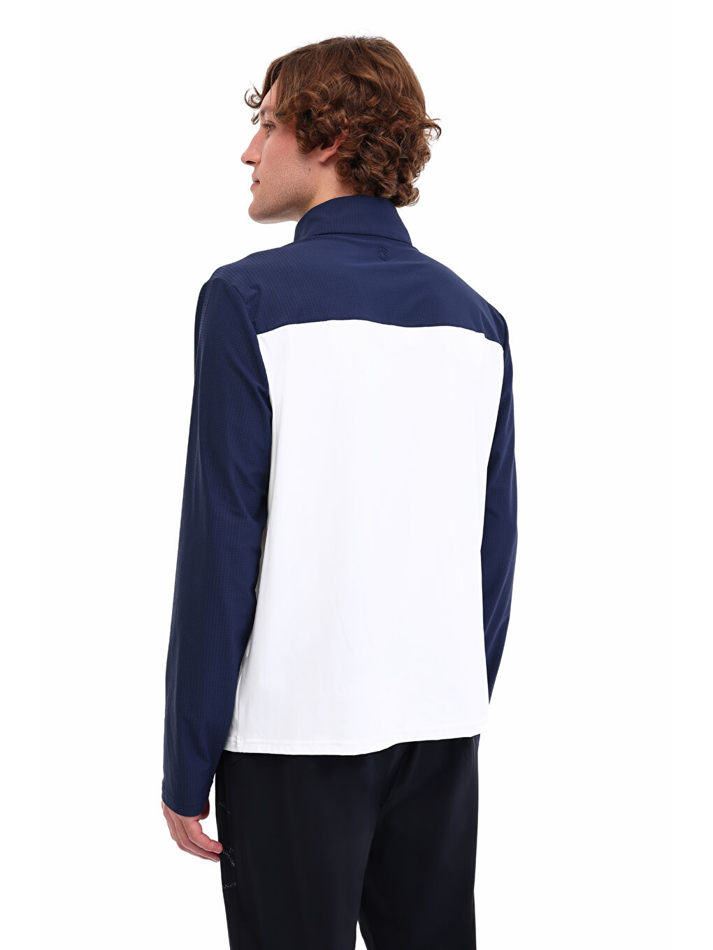 Lacivert ML ZEMAN 14CD-ELG2-09 5PR KIRIK BEYAZ Erkek Uzun Kol Tişört-1