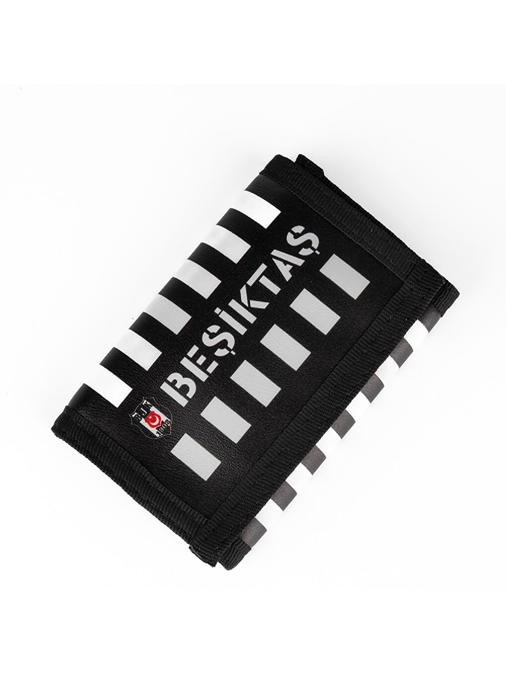 Siyah Çubuklu Desen Suni Deri Cüzdan (25378)