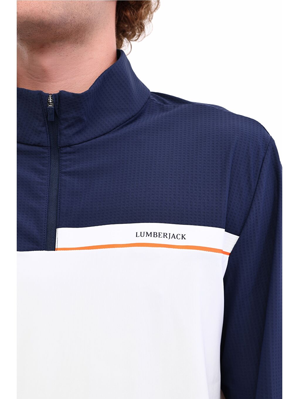 Lacivert ML ZEMAN 14CD-ELG2-09 5PR KIRIK BEYAZ Erkek Uzun Kol Tişört-3