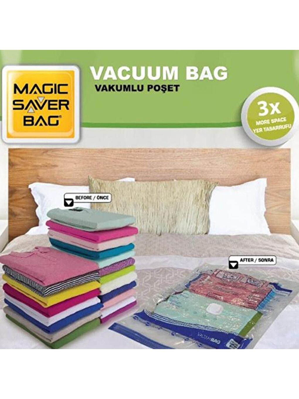 Renksiz 2'li XXLarge Vakumlu Poşet Seti-1