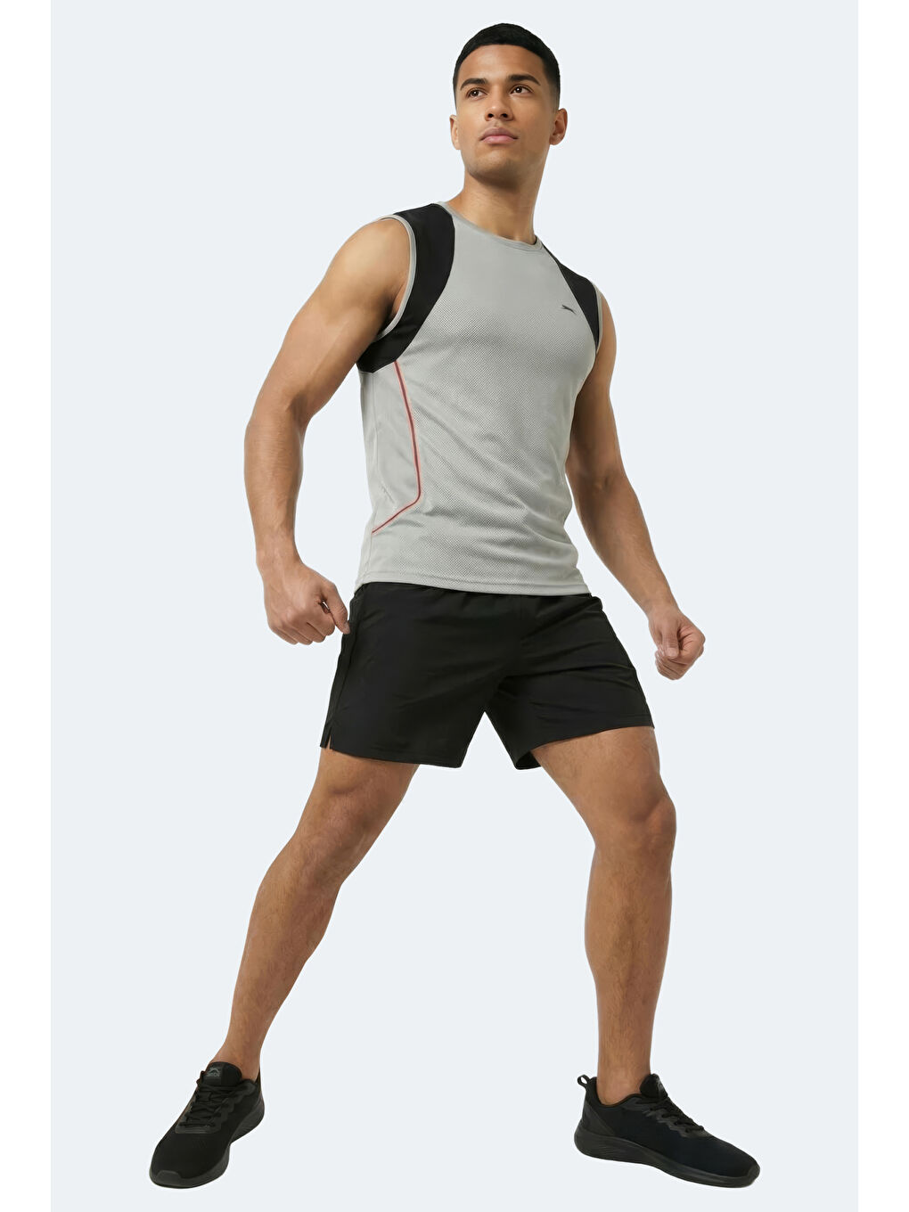 REVOLVE Erkek Kolsuz Gri Atlet-4