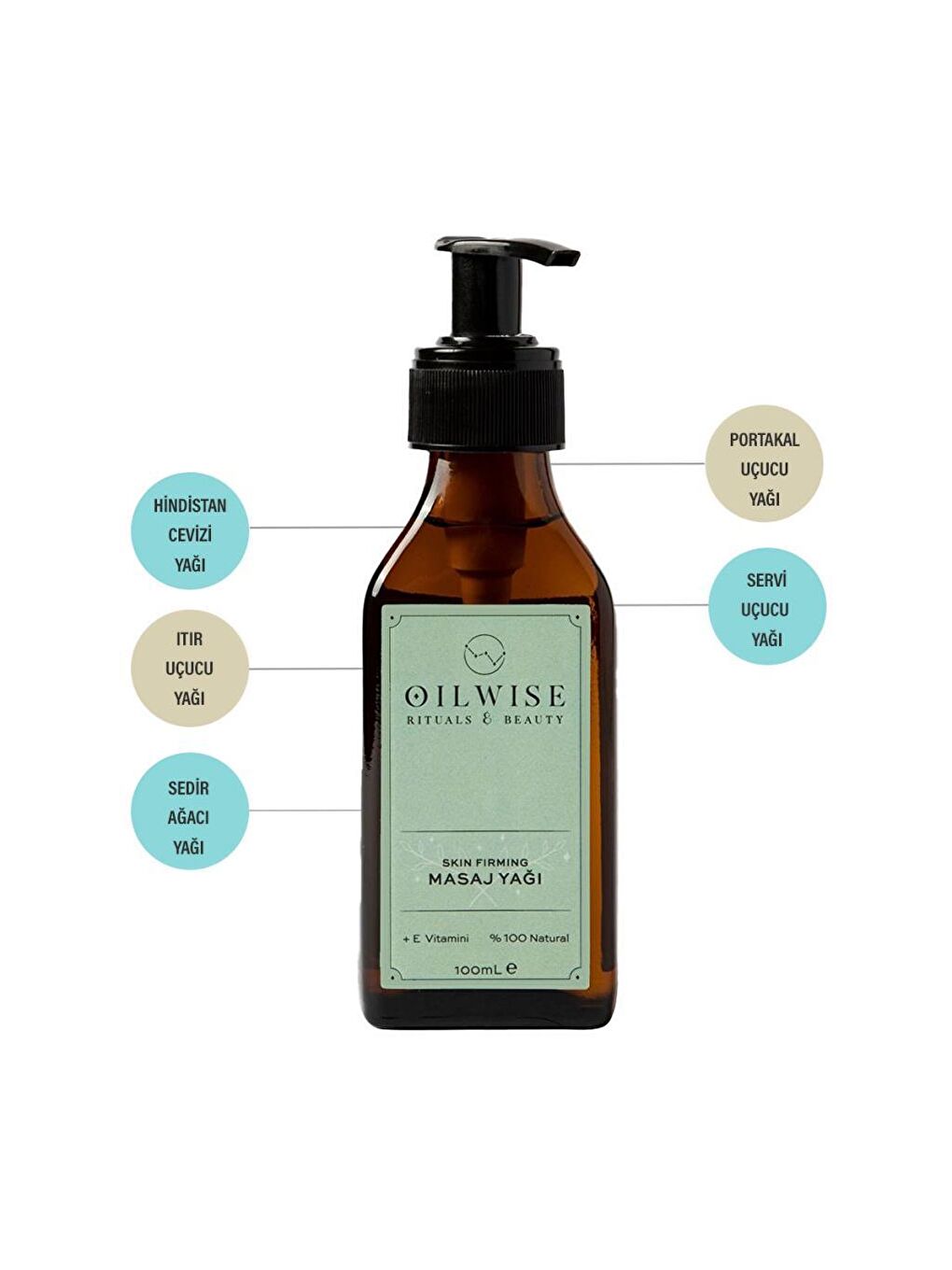 Oilwise Skin Firming Cilt Sıkılaştırıcı Selülit Karşıtı Masaj Yağı 100 ml