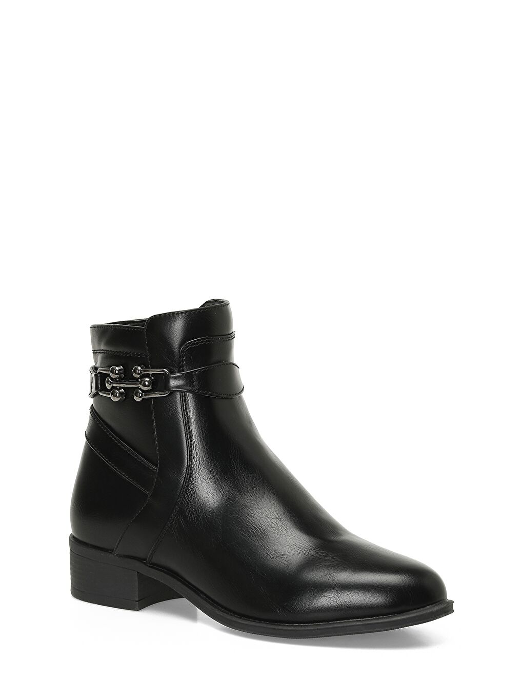 324074.Z 4PR Siyah Kadın Düz Bot-1