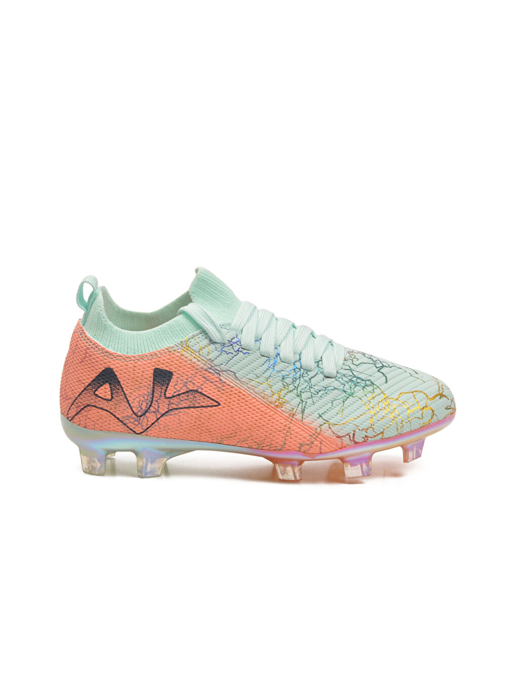 Turkuaz Mint Somon Bilekten Çoraplı Erkek Çocuk Krampon FK-252-153 F-1