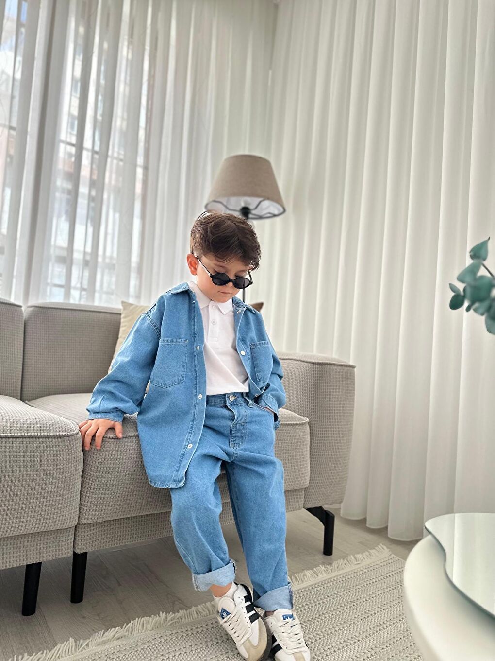 Mavi Erkek Çocuk Jean Takım 2’li-1