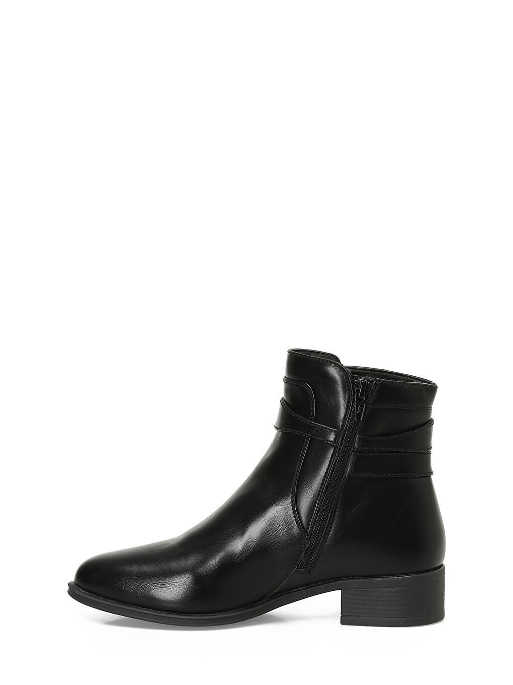 324074.Z 4PR Siyah Kadın Düz Bot-2