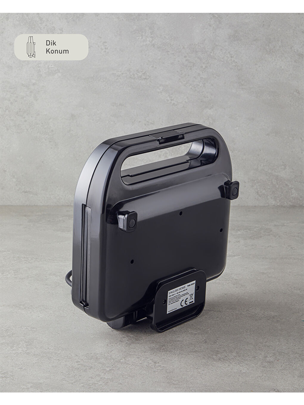 TMK 5001 Mini Tost ve Waffle Makinesi Siyah-4