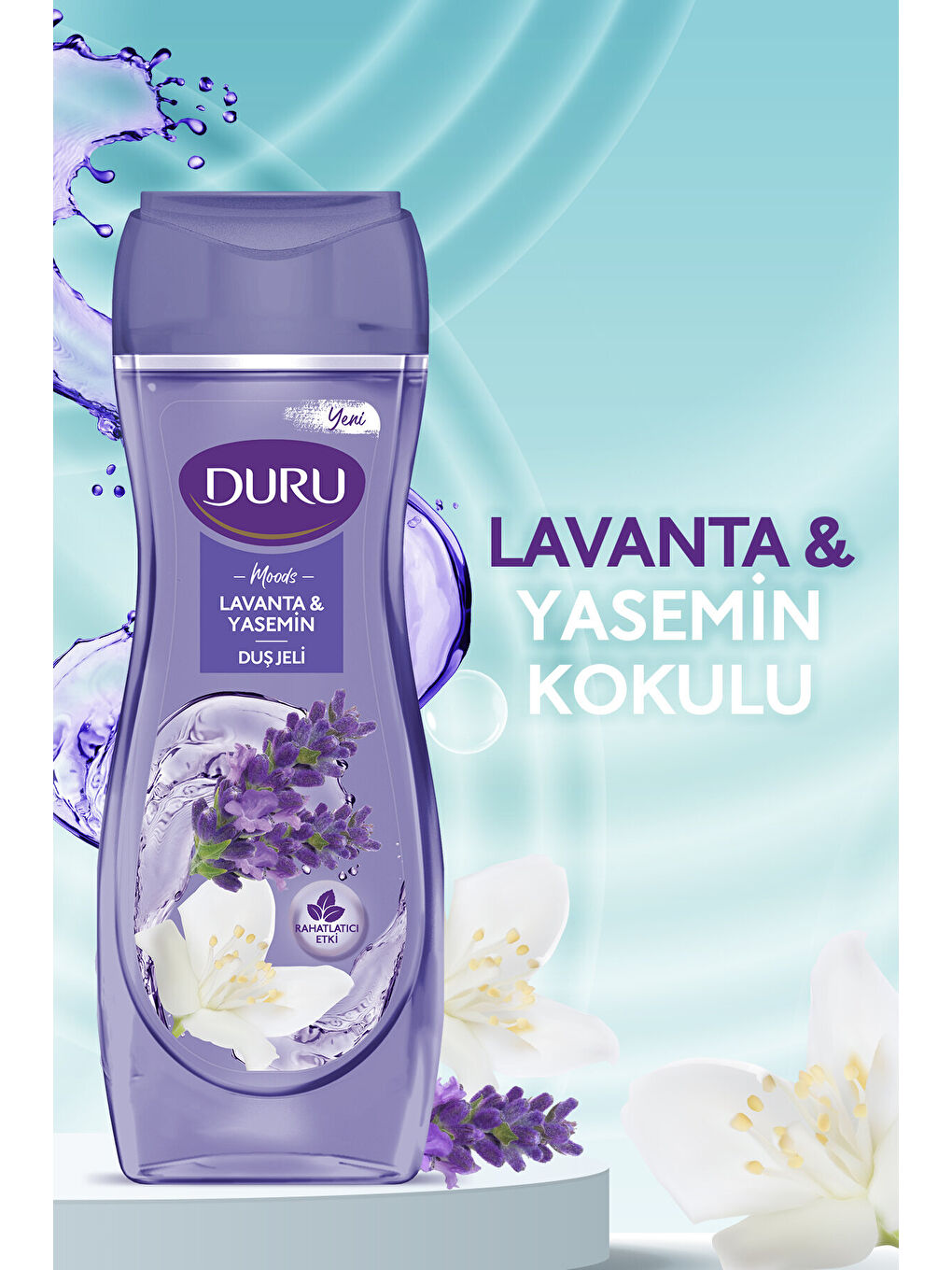 Duru Beyaz Moods Lavanta & Yasemin Duş Jeli Duş Lifi Ile Birlikte 4x450ml - 1