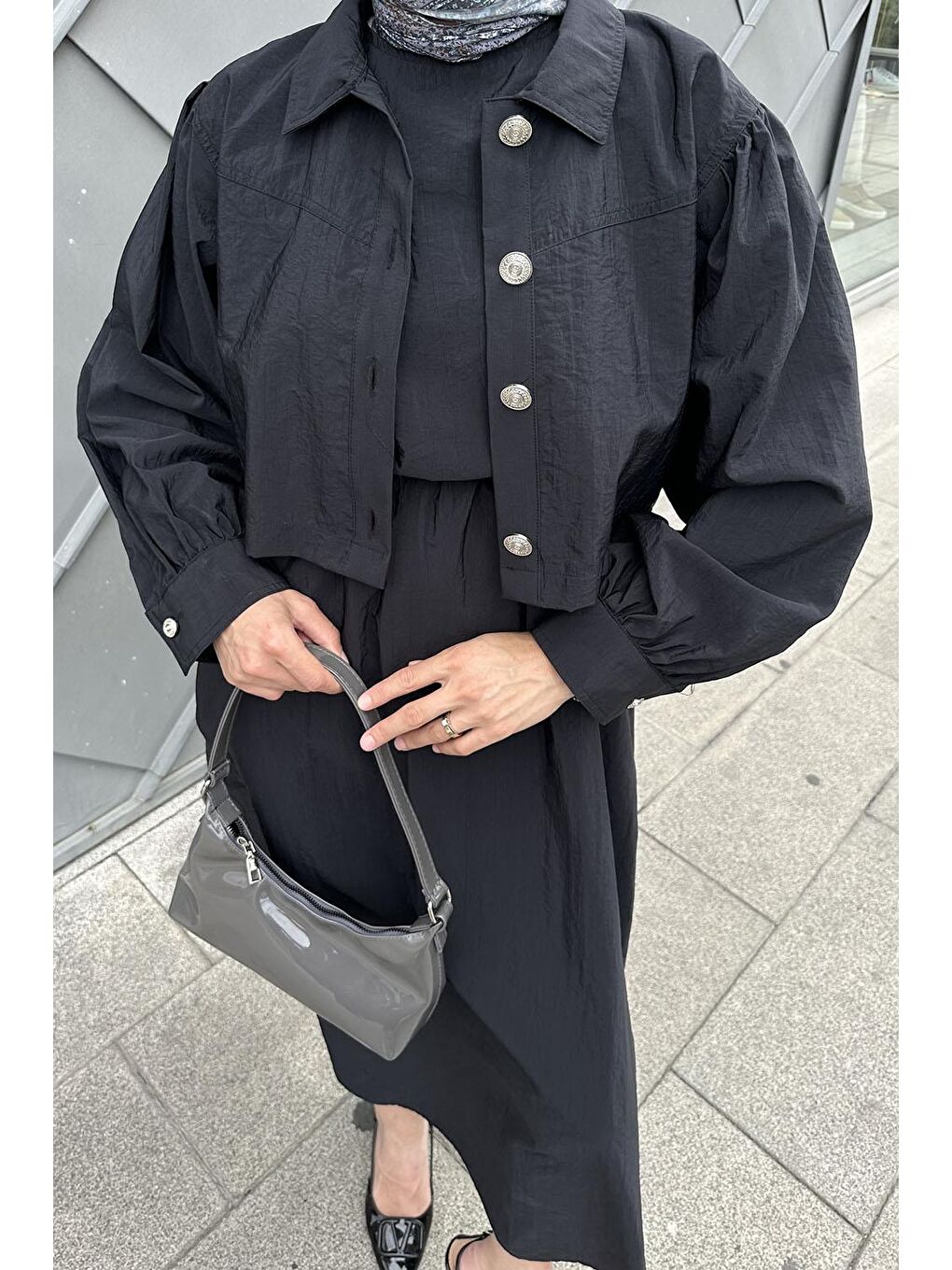 Üst Ceket Jile Takım Siyah-2