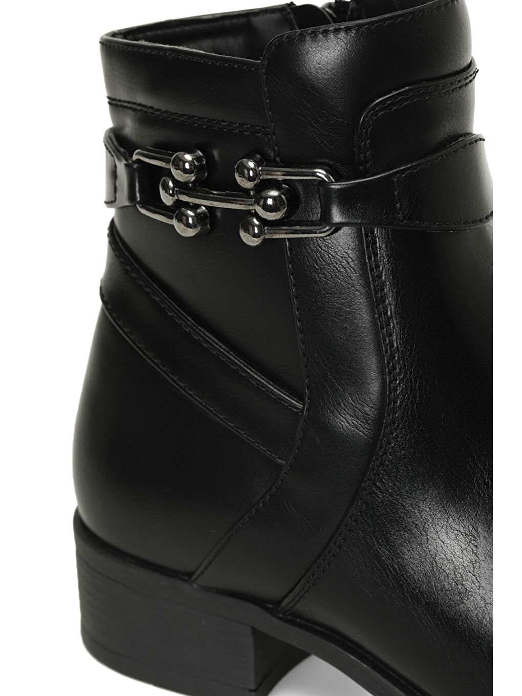 324074.Z 4PR Siyah Kadın Düz Bot-6