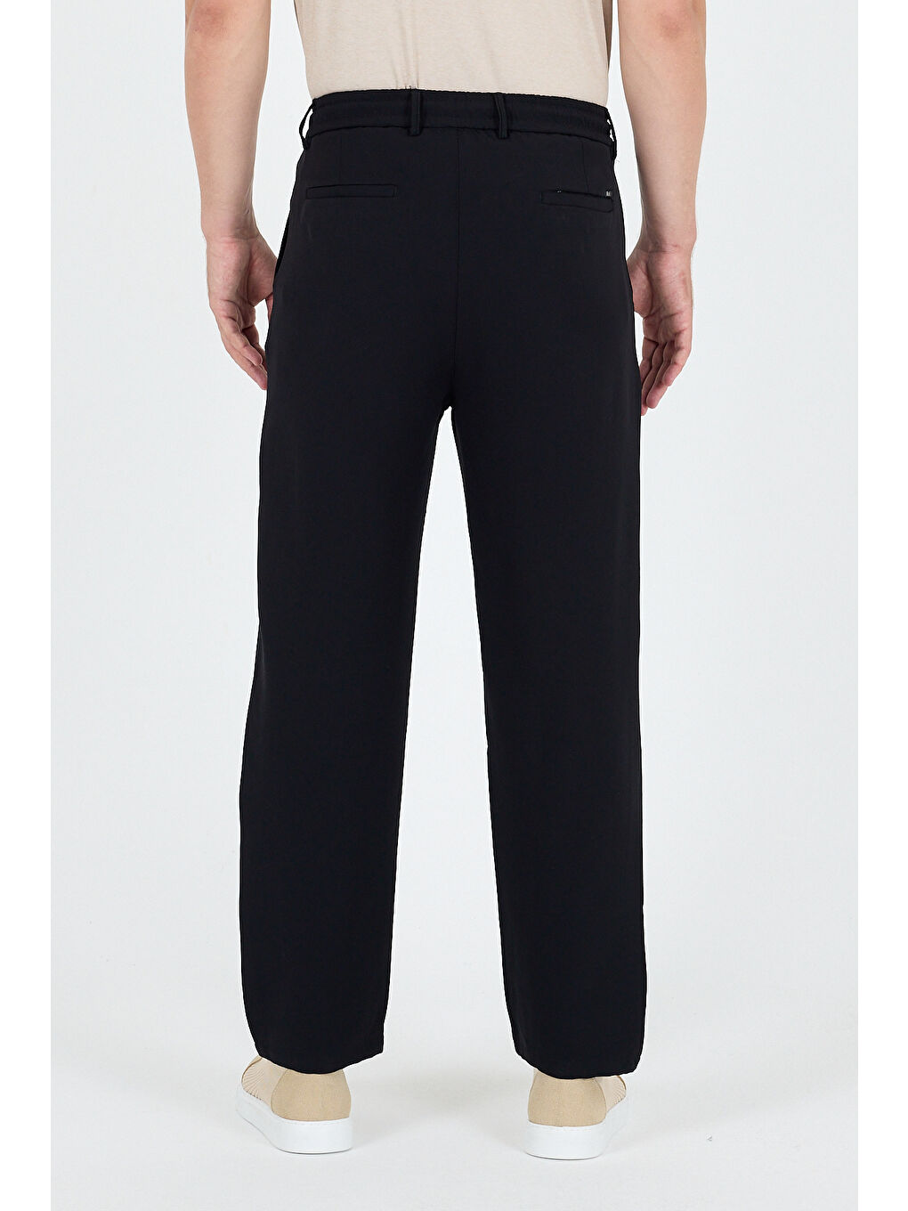 Siyah Erkek Duble Paça Baggy Jogger Eşofman Altı Pantolon – Rahat Kalıp, Günlük Spor Giyim 3665-3