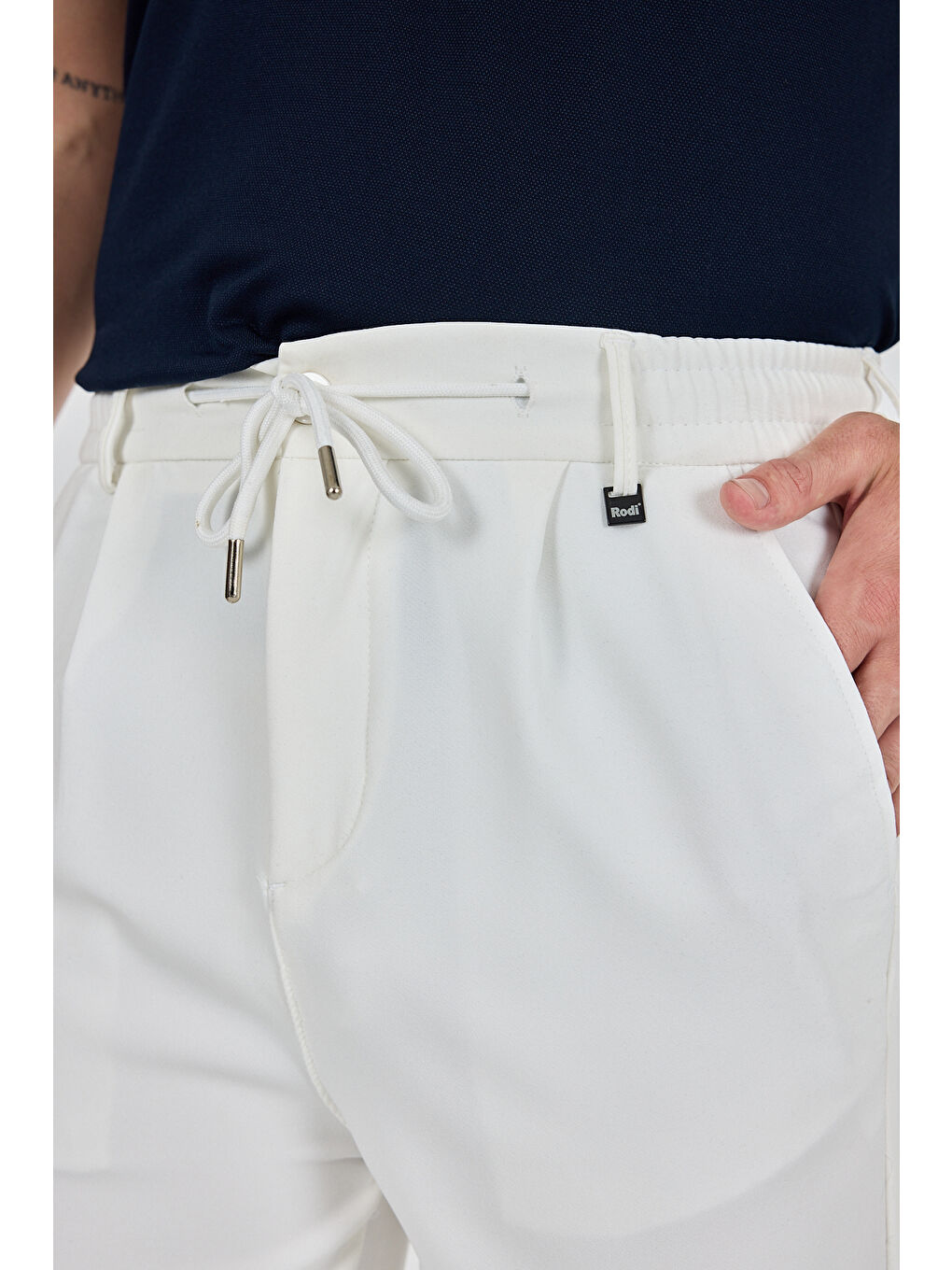 Ekru Erkek Duble Paça Baggy Jogger Eşofman Altı Pantolon – Rahat Kalıp, Günlük Spor Giyim 3665-2
