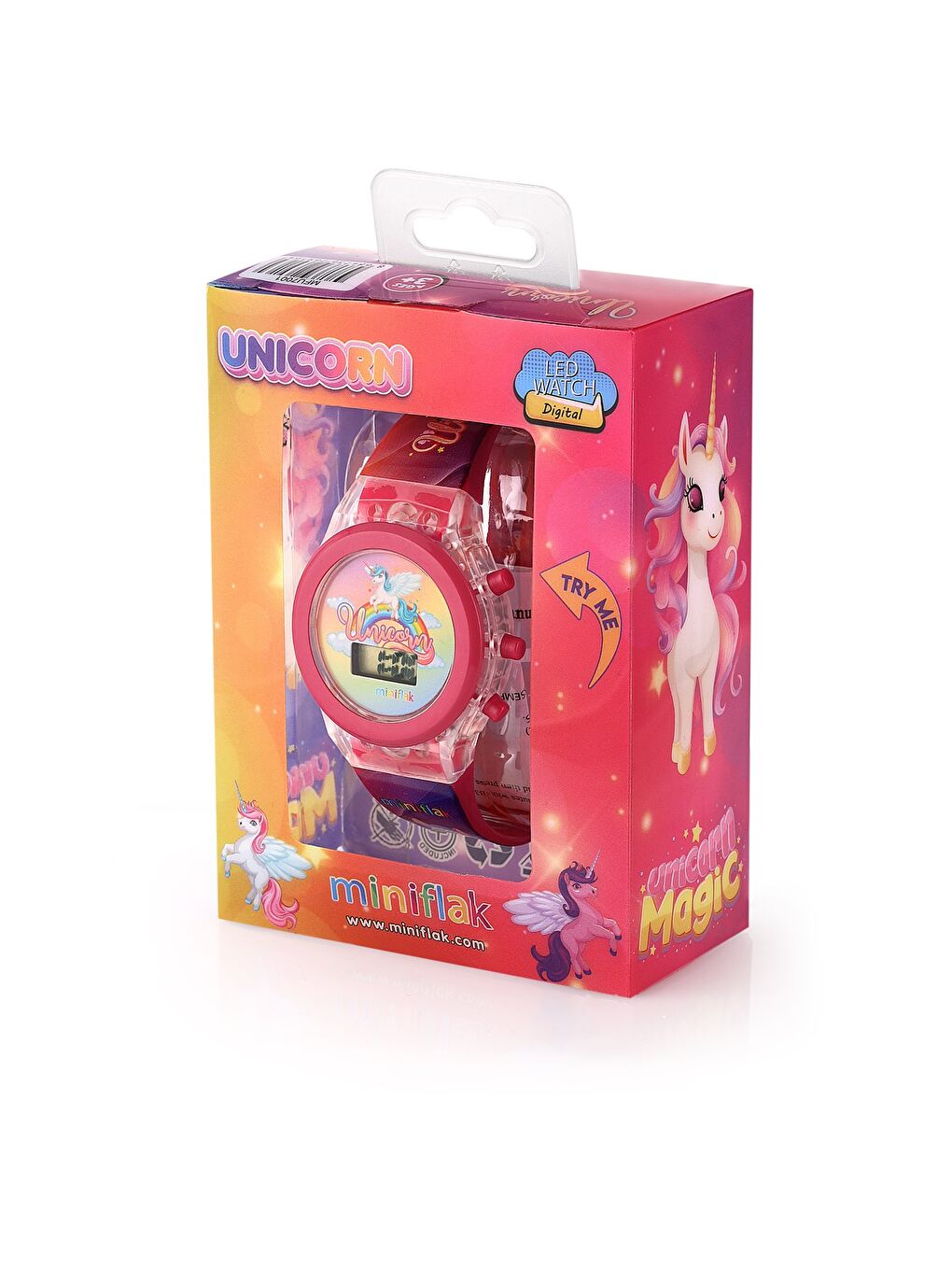 Pembe MFU7001 Işıklı Çocuk Saati-1