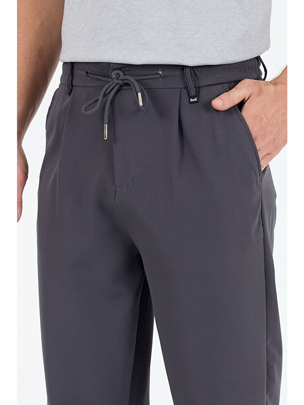 Gri Erkek Duble Paça Baggy Jogger Eşofman Altı Pantolon – Rahat Kalıp, Günlük Spor Giyim 3665-2