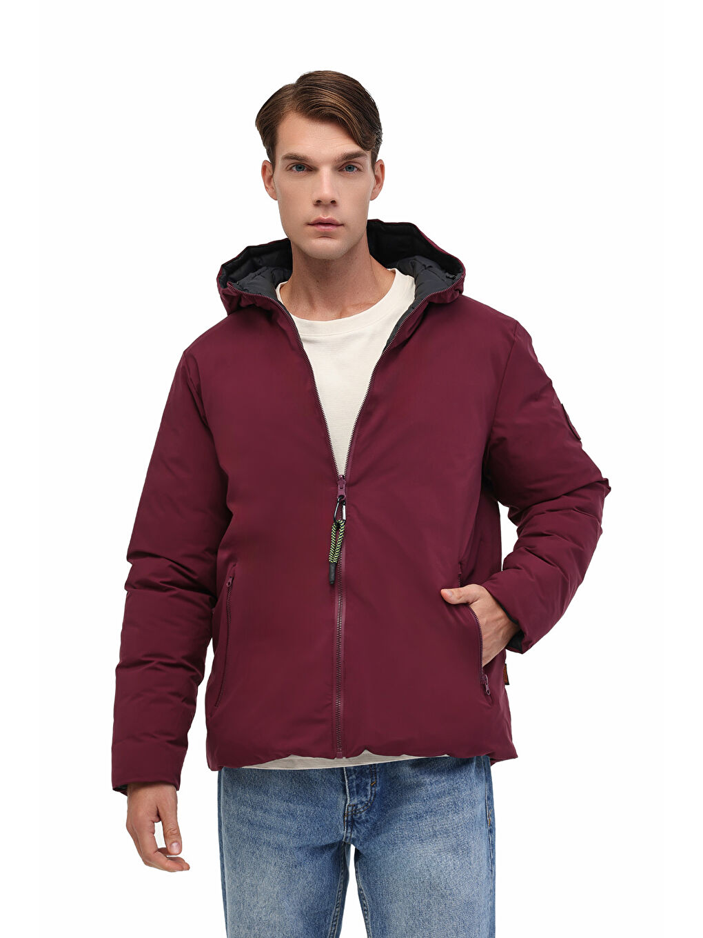 ML LUCAS COAT 1N55 5PR Bordo Erkek Mont