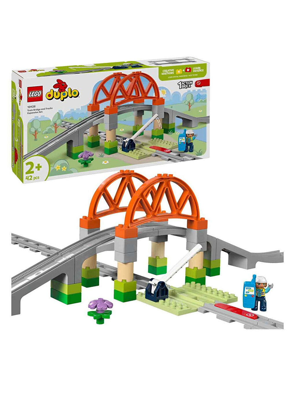 Duplo Town Tren Köprüsü ve Rayları Ek Seti 10426