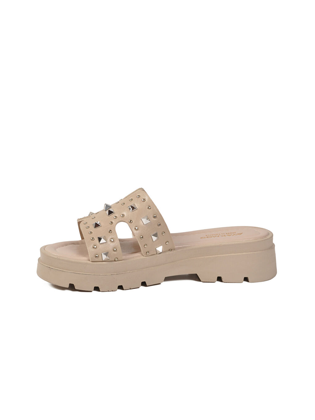 Bej Hafif Kalın Taban Kadın Terlik 35350 Z-3