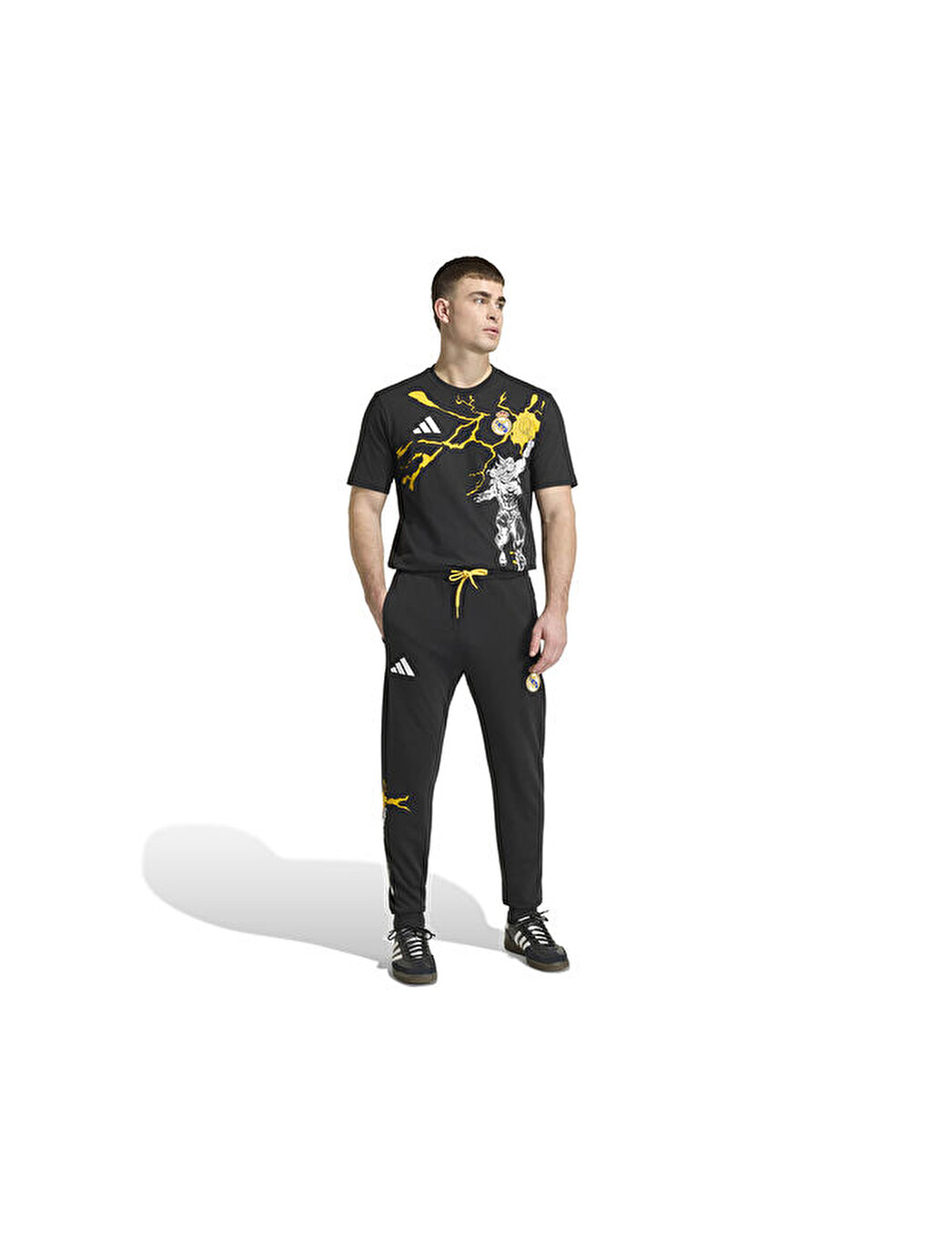 Real Marvel Tee Erkek Futbol Tişörtü Kb4397 Siyah-2