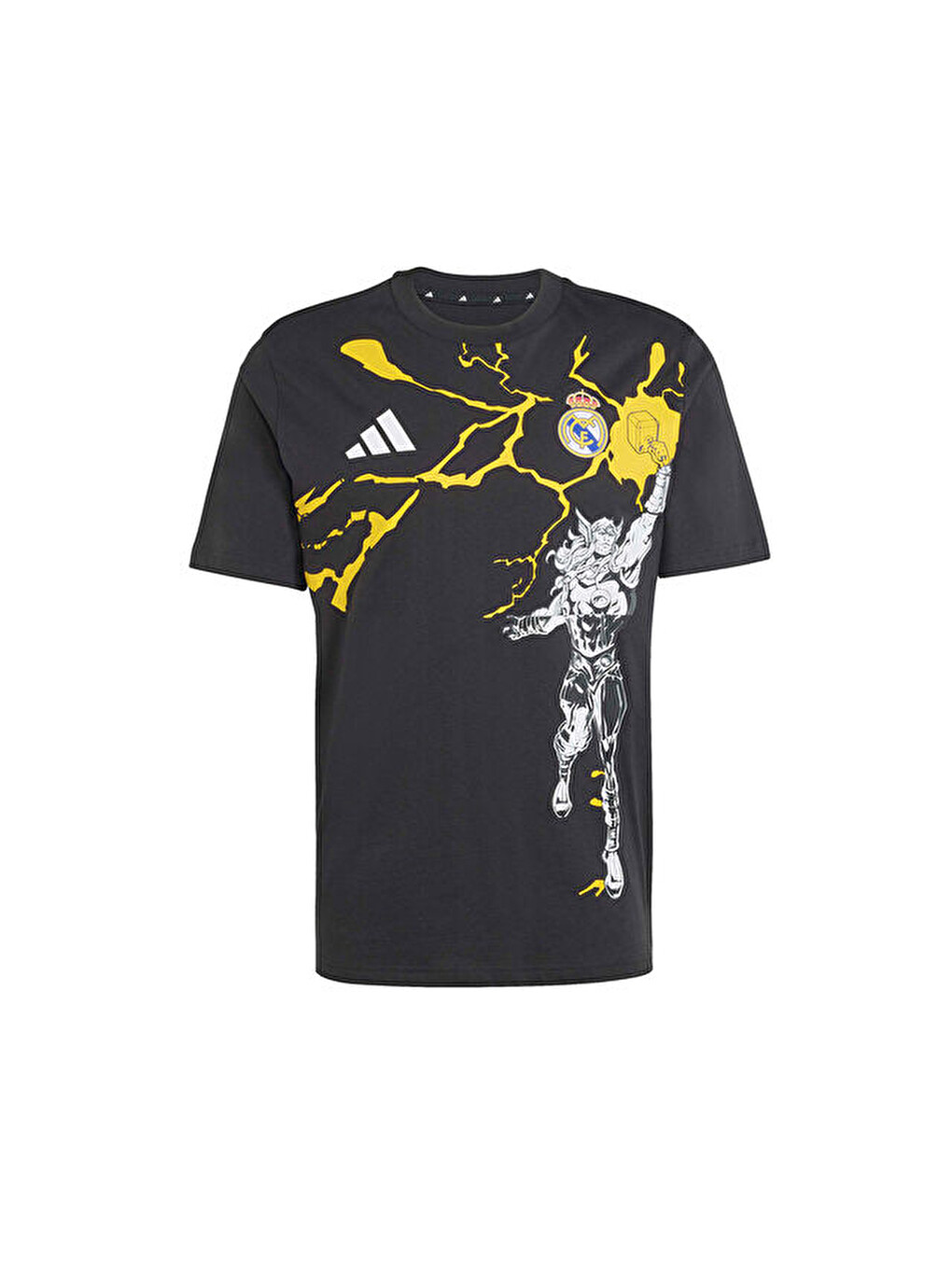 Real Marvel Tee Erkek Futbol Tişörtü Kb4397 Siyah-3