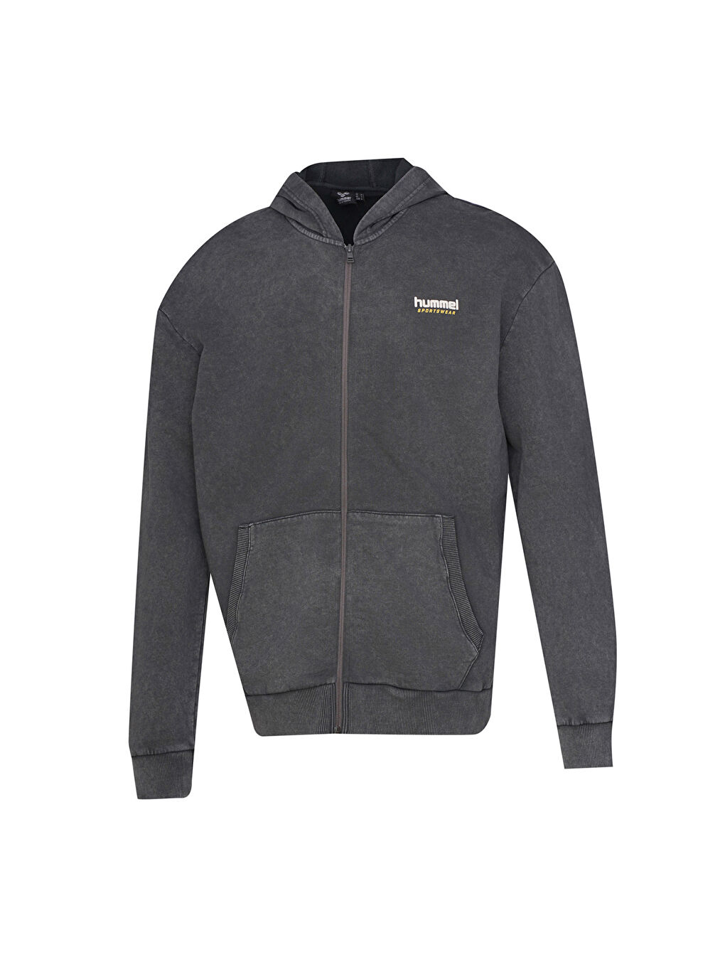 Yantar Erkek Siyah Dik Yaka Fermuarlı Sweatshirt