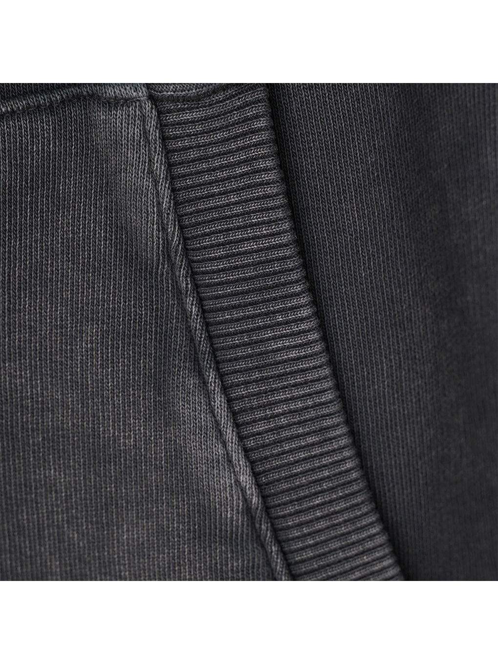 Yantar Erkek Siyah Dik Yaka Fermuarlı Sweatshirt-3