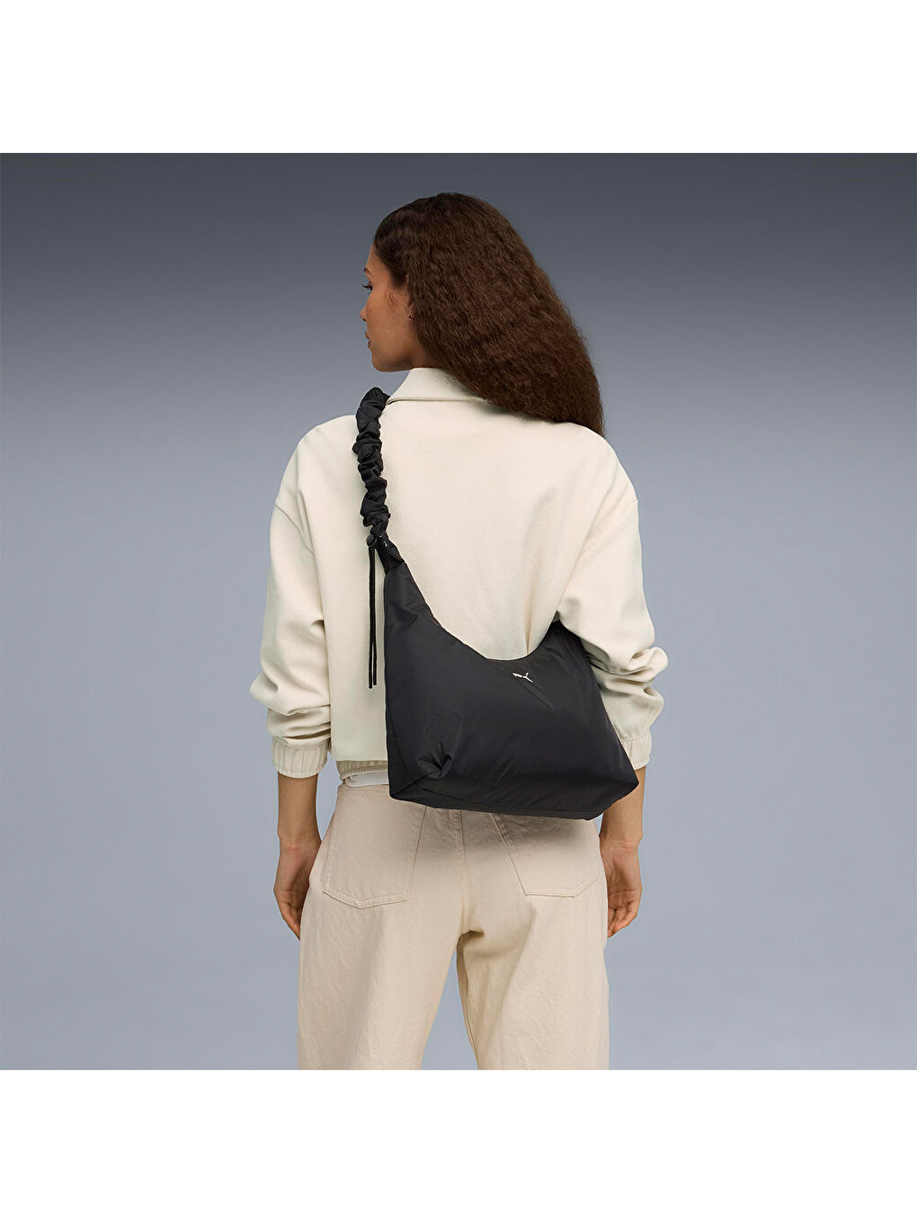 Slouchy Hobo Kadın Siyah Omuz Çantası-3