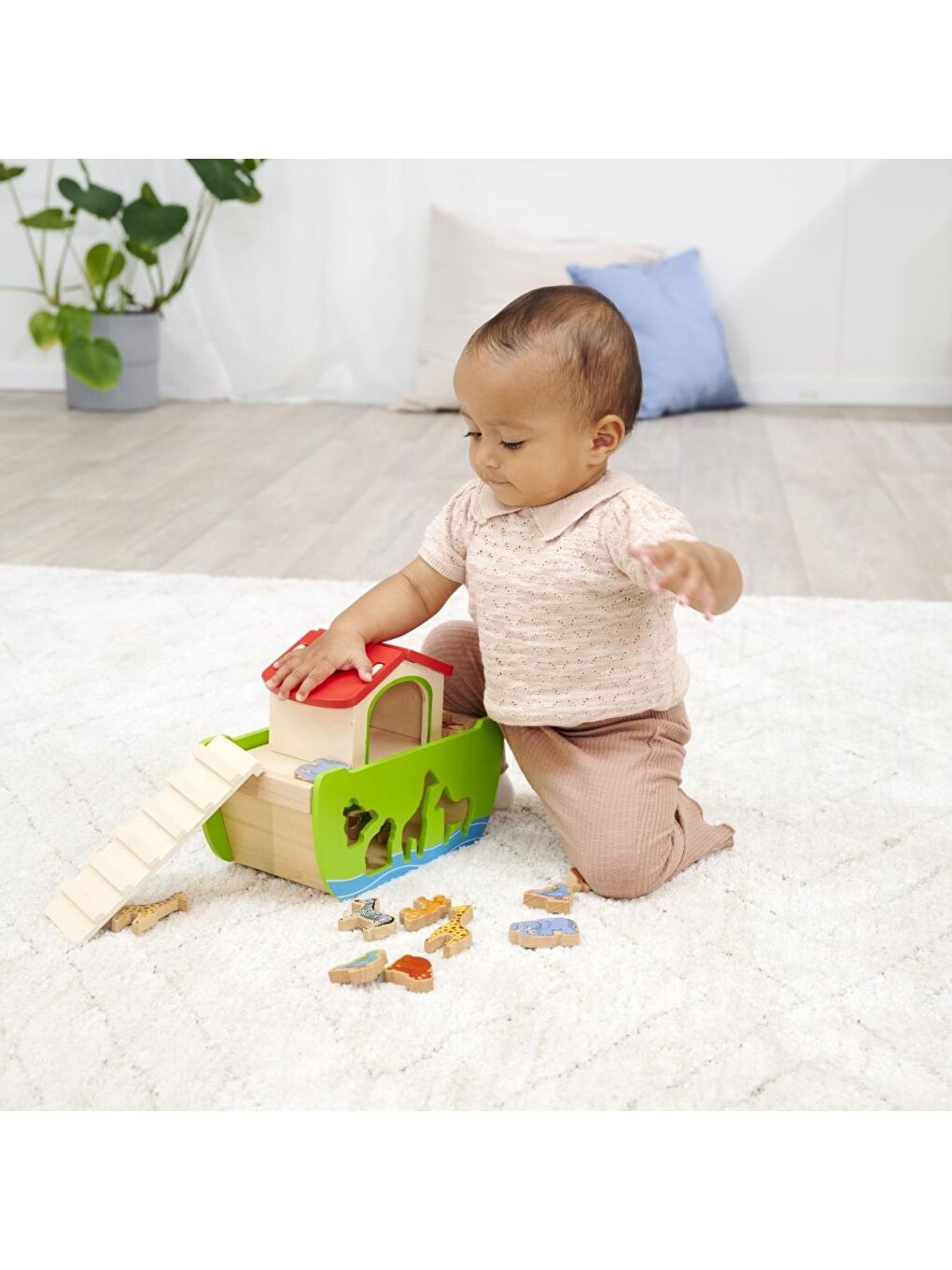 Ahşap Nuh’un Gemisi Şekil Eşleştirme Oyunu-8