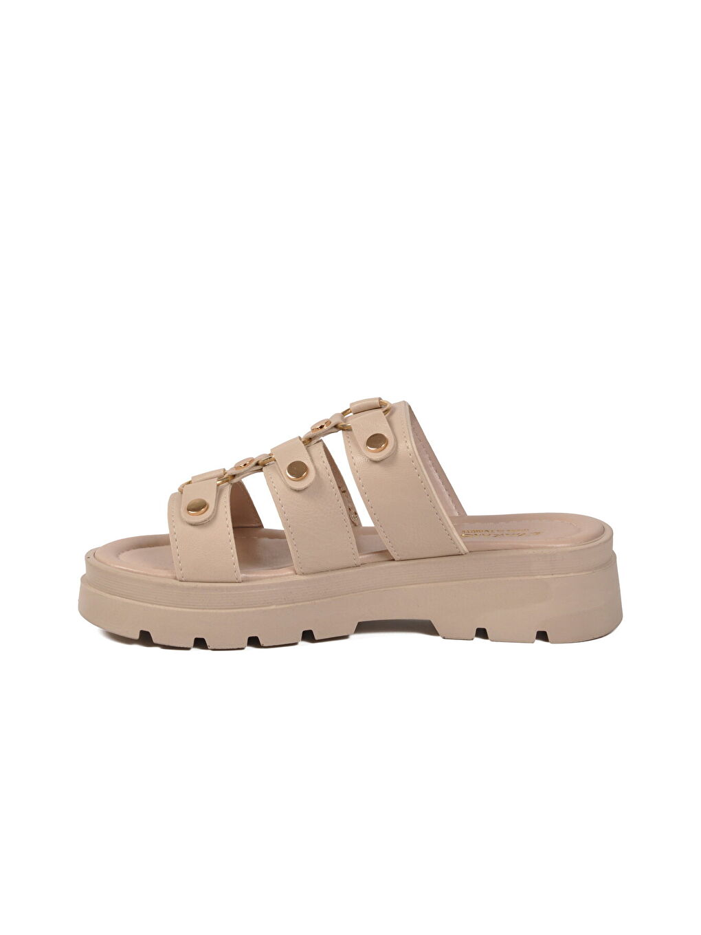 Bej Hafif Yumuşak Taban Kadın Terlik 35351 Z-3