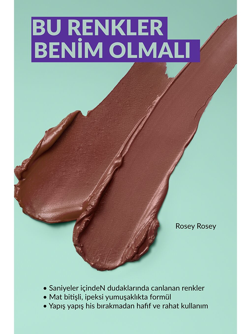 Color Trend Likit Mat Ruj Rosey Posey-2