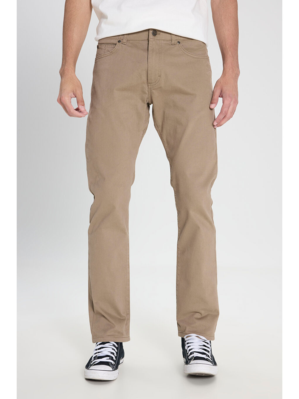 Kahverengi Extreme Motion Slim Fit Dar Kesim Normal Bel Kahve Esnek Pantolon-1