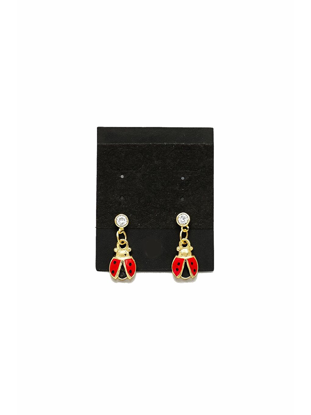 Siyah Mini Sallantılı Küpe-1