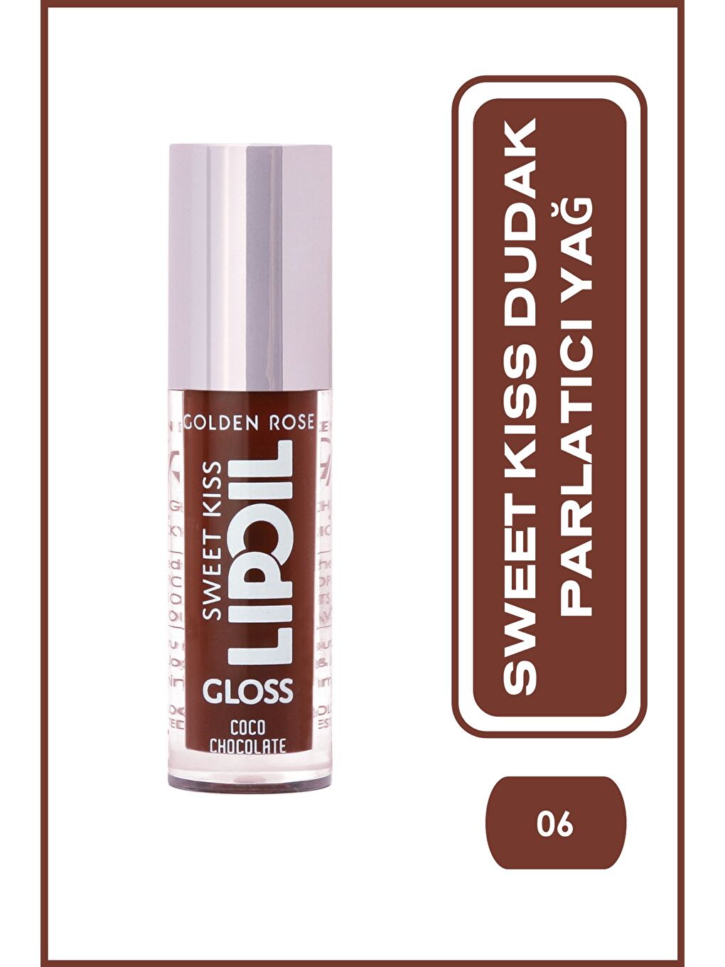 Sweet Kiss Lip Oil Gloss No:06 - Dudak Parlatıcı Yağ