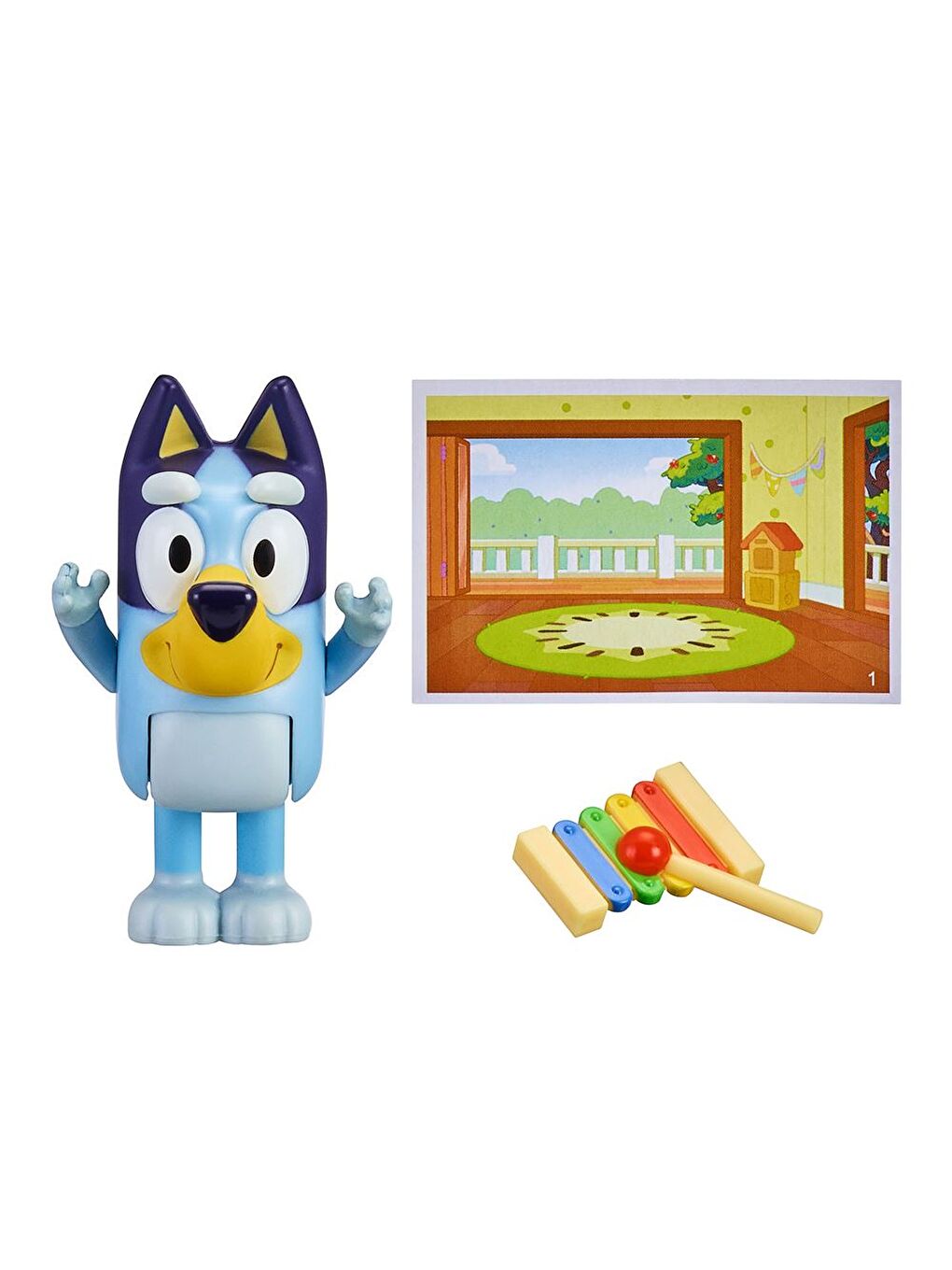 Moose Toys Bluey Tek Figür Aksesuarlı Set - Bluey ve Ksilofon-1