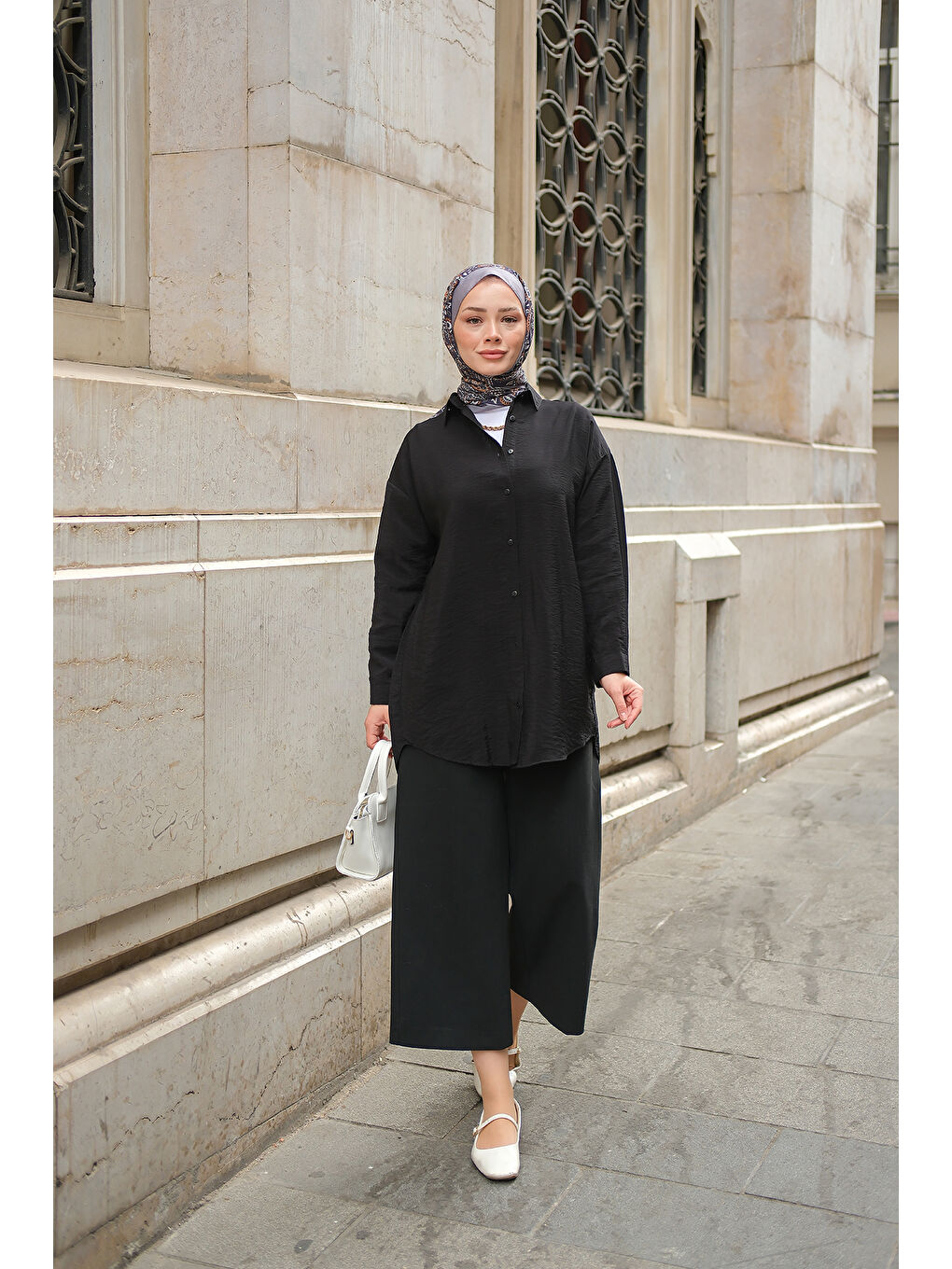 Kadın Rita Kraş Gömlek Siyah-1