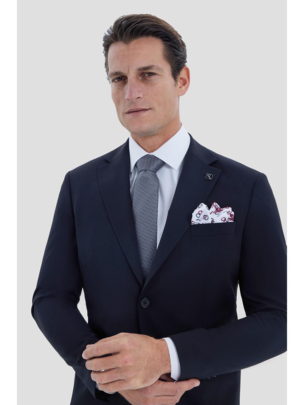 Mono Yaka Takım Elbise Siyah-1