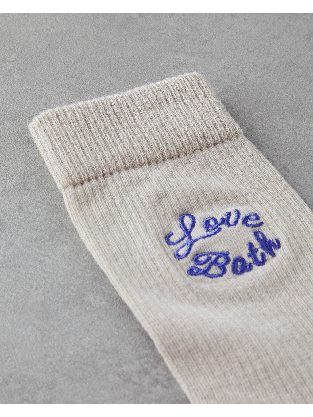 Ekru Love Bath Erkek Çorap 40-44 Krem-2