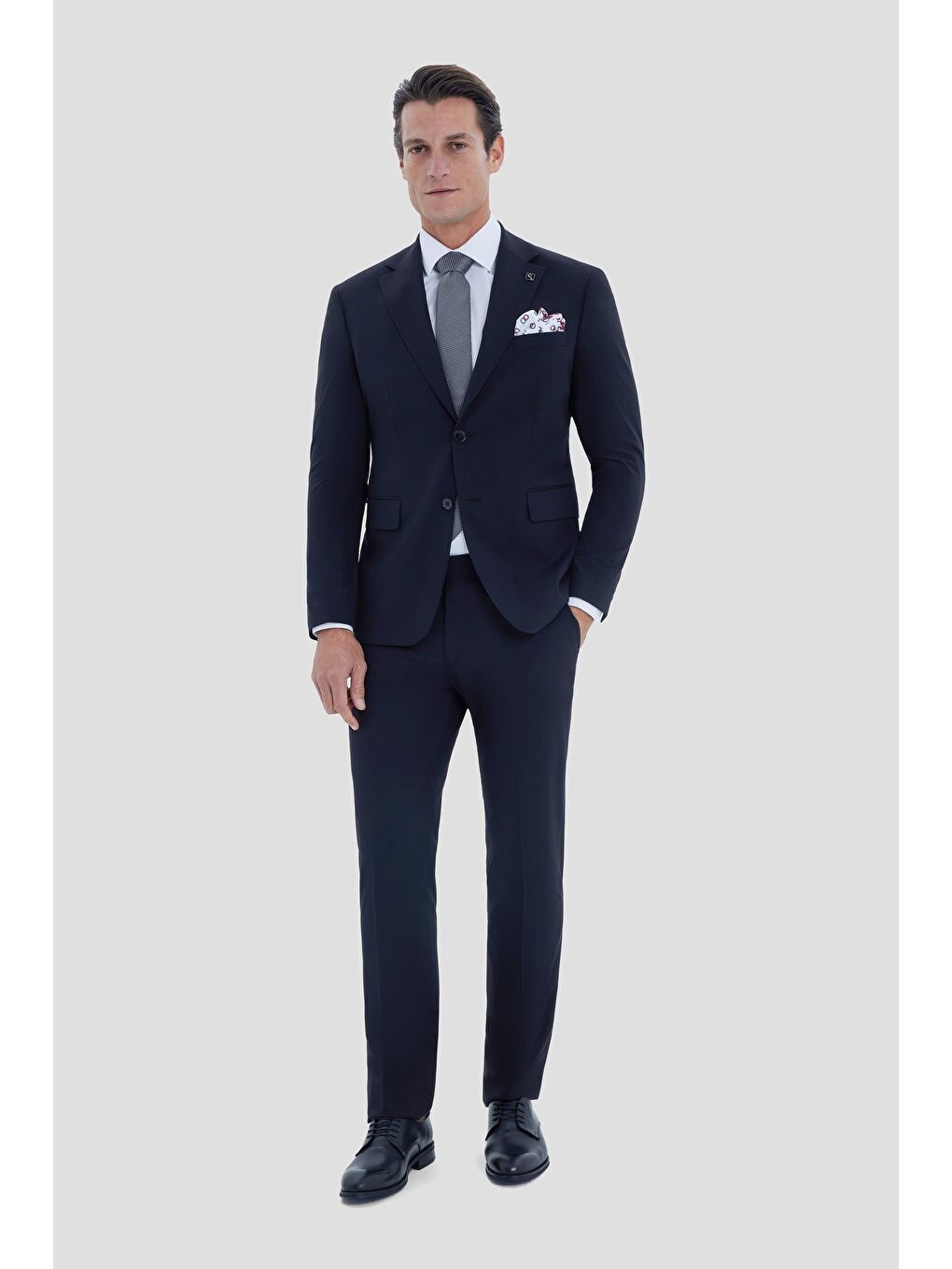 Mono Yaka Takım Elbise Siyah-3