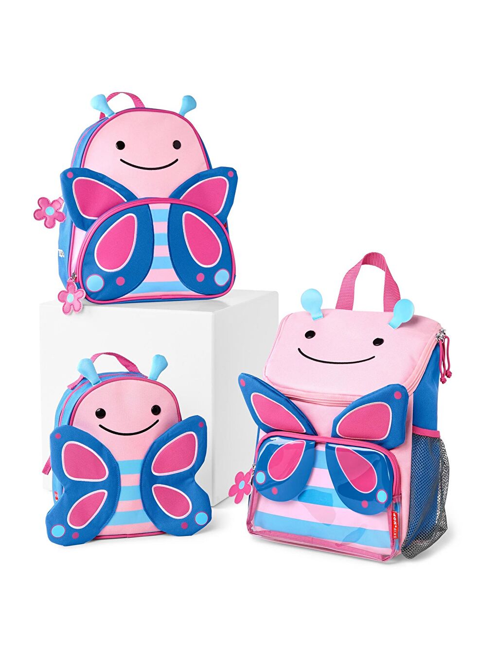 Karışık Çocuk Emniyet Kemerli Sırt Çantası Kelebek-2