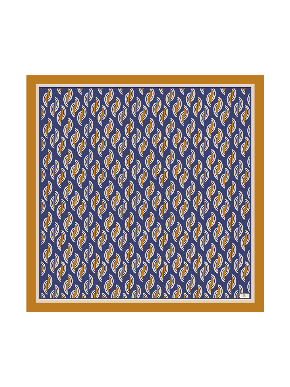 Kahverengi Twill İpek Eşarp Aura Tarçın-1