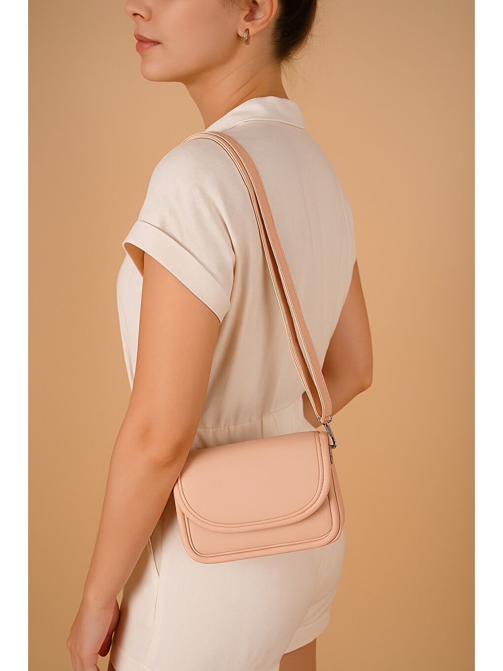 Pembe DUFT Kadın Omuz Çantası-3