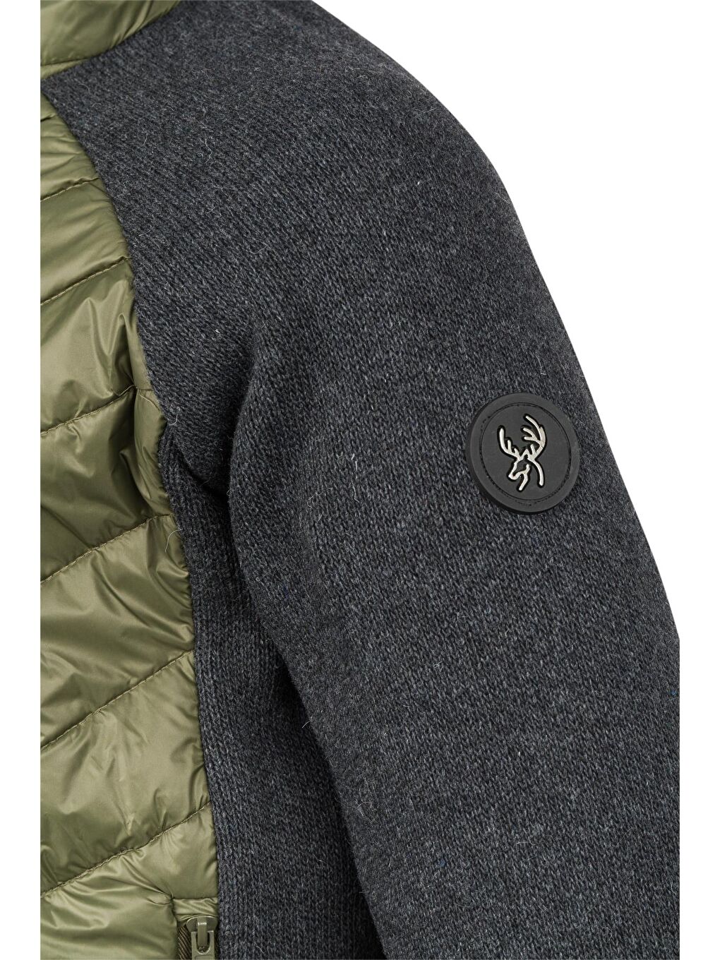 Lucas Erkek Kapüşonlu Tam Fermuarlı Sweat Haki-2