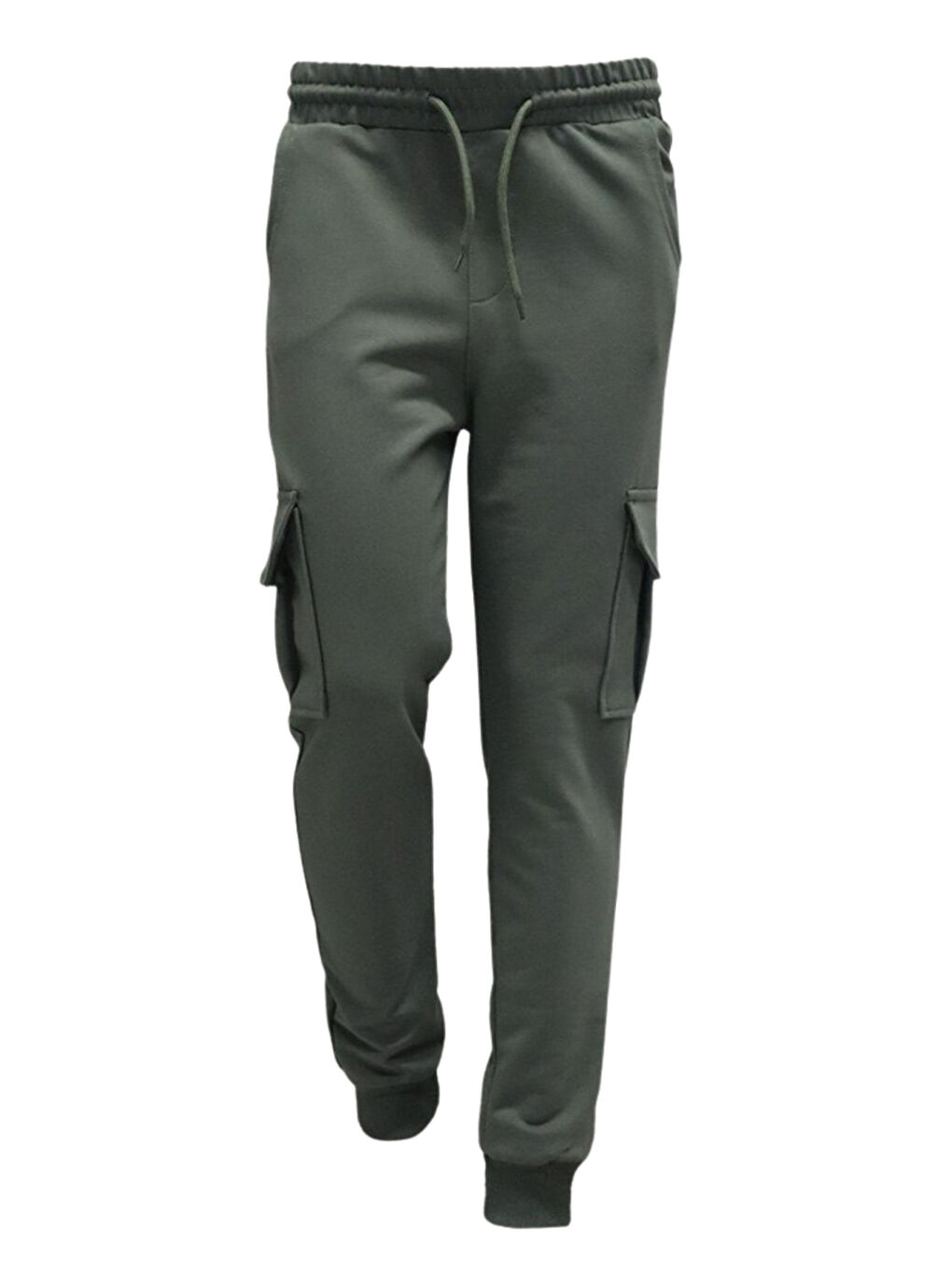 Haki Erkek Çocuk Basic Kargo Cepli Jogger Paça Okul Eşofman Altı AK2322-1-3