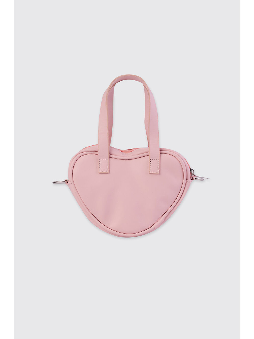 Pembe Kız Çocuk Kalpli Pudra Çanta
